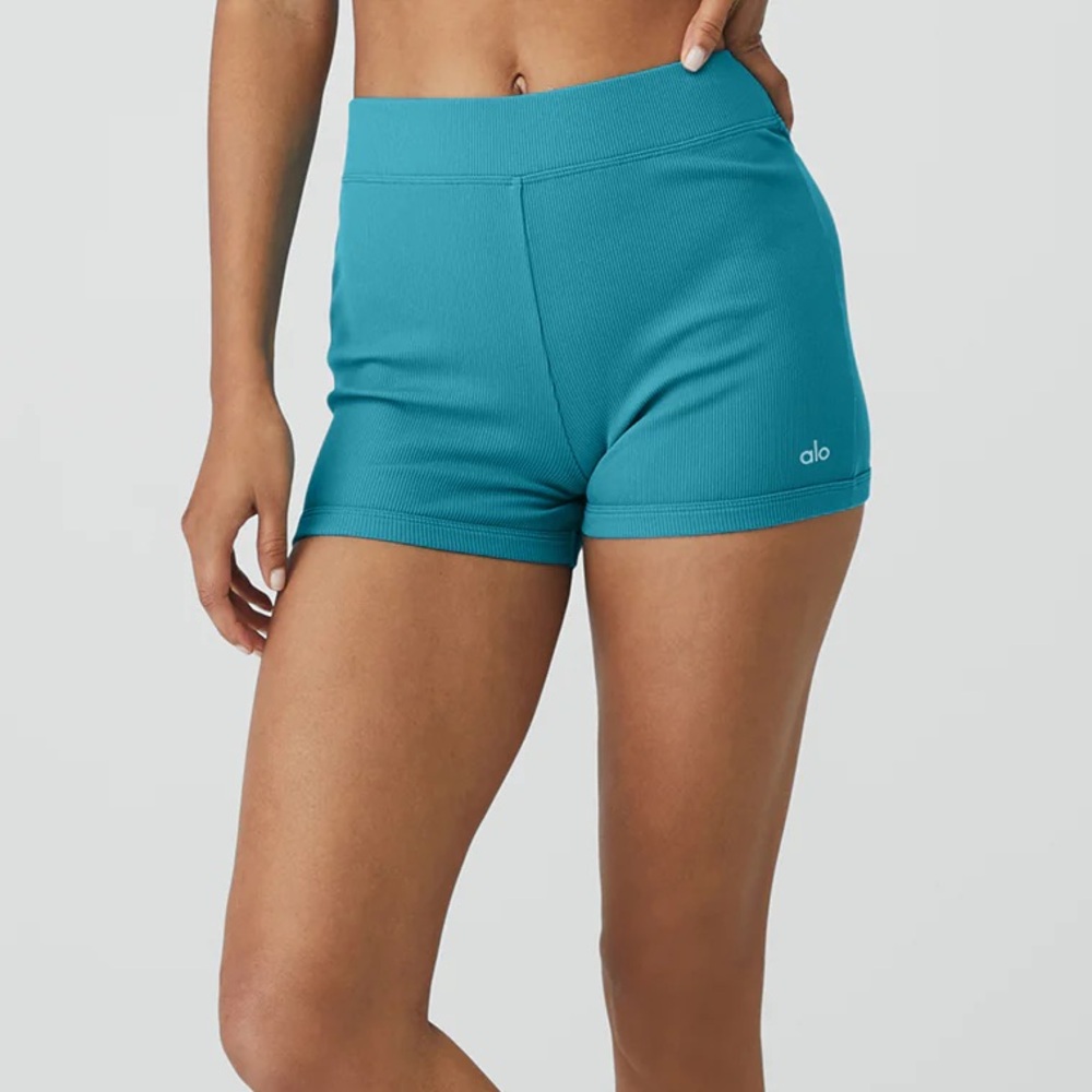 ALO Yoga Teal Athletic Shorts